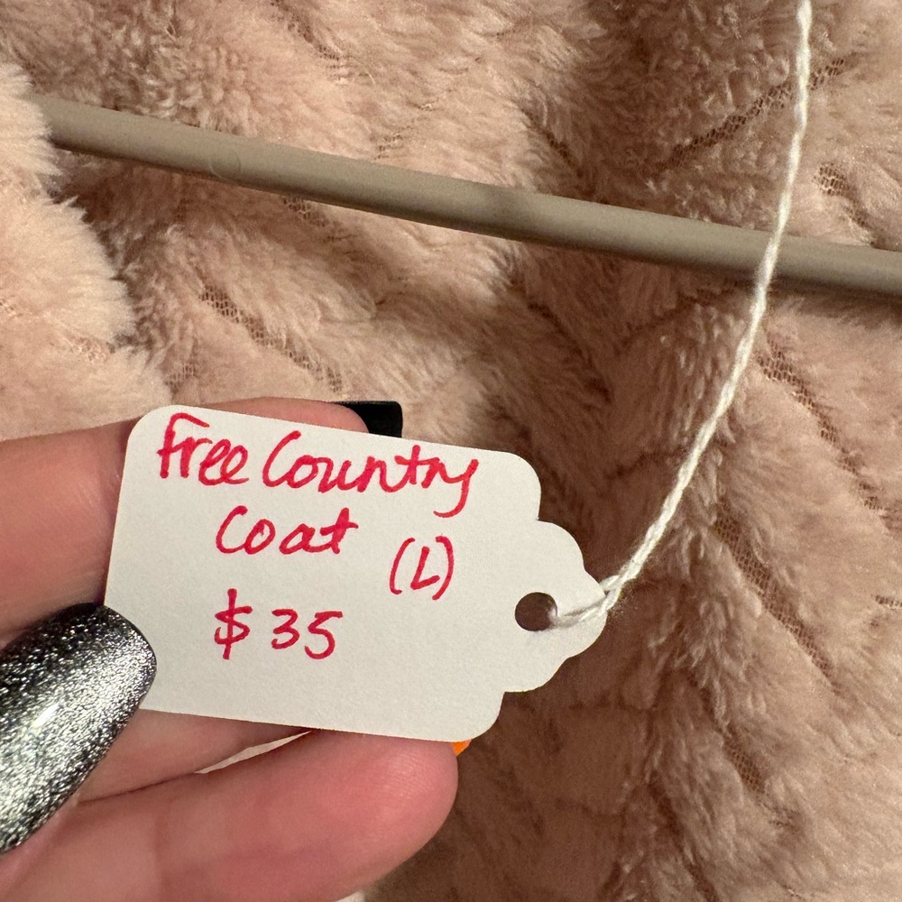 Free Country Women's Soft Pink Teddy Jacket - Picture 4 of 7